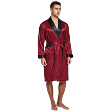 Load image into Gallery viewer, Men&#39;s Silk Robe &amp; Short Set
