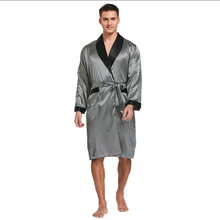 Load image into Gallery viewer, Men&#39;s Silk Robe &amp; Short Set
